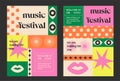 Abstract posters for art and music festivals.
